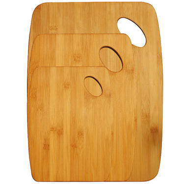 3 Piece Bello Bamboo Cutting Board Set
